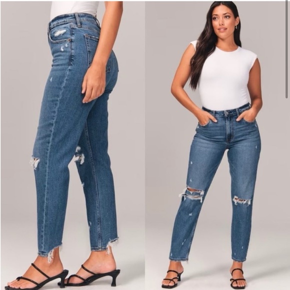 Abercrombie & Fitch Denim - Abercrombie & Fitch The Mom High Rise